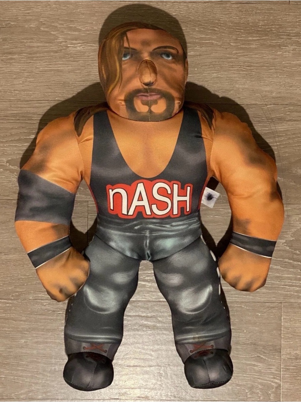 VTG Toy Biz WCW NWO Wrestling Bashin’ Brawler Kevin Nash 21” Talking RAREa